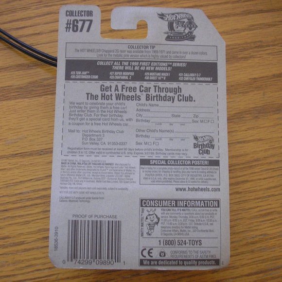 🚗1998 Hot Wheels First Editions Callaway C-7 - Picture 2 of 3